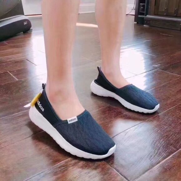 Adidas Shoes - Adidas Women's Navy Cloudfoam Lite AC8476 Mesh Slip-On Casual Shoes Size 10